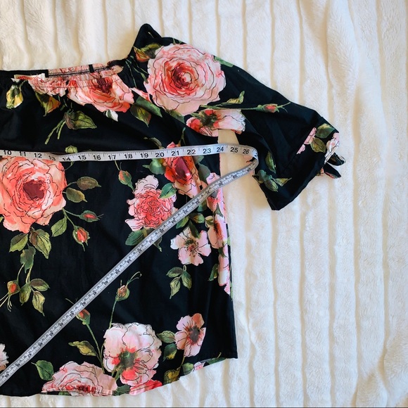 GS Love Plus Floral Off-the-Shoulder Top - Picture 3 of 7